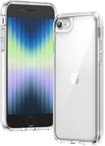 Voyahülle Clear Case for iPhone SE 2020/2022, 7/8, Ultra Thin Shockproof TPU Cover, Anti-Yellowing Crystal Clear Phone Case for Apple iPhone SE 2nd 3rd Generation - Clear