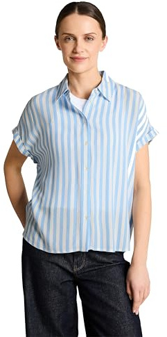 TOM TAILOR Damen 1049812 Loose Fit Bluse mit Streifen