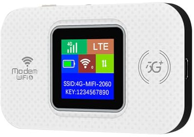 Router WiFi 6 LTE de velocidad rápida de 4 GHz para Estados Unidos con batería larga, selección de transmisión automática, ranura para tarjeta de memoria, punto de acceso WiFi para coche