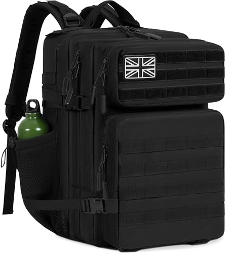 OUUTMEE Military Tactical Backpack 40L/45L, MOLLE Rucksack for Men | MOLLE Rucksack for Men,Army Hunting Daypack 3 Day Bug Out Bag Laptop Bag for Hiking, Travel,Camping & Outdoor Adventures
