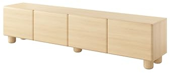 3E 3xE living.com TV-Schrank, Vicenza-Eiche, 199,7 x 46,7 x 38 cm