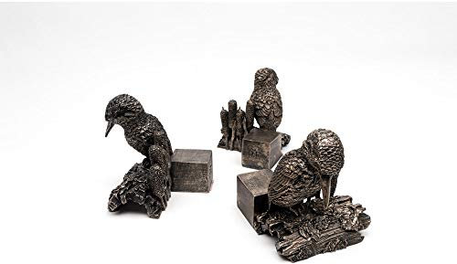 Potty Feet Kingfisher Figures Plant Pot Feet - Planter Support - Handmade Decorative Ornaments - 3pcs