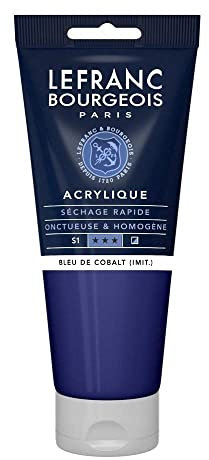Lefranc Bourgeois Acrílico Fine, Azul de Cobalto, 200 ml