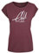 GO HEAVY Oversize Frauen Fitness Work-Out T-Shirt | Kurzarm Yoga Gym Sportshirt | Aufdruck Graphic | Bordeauxrot M