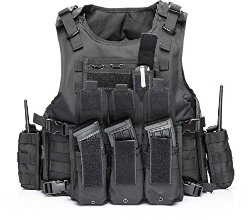 vAv YAKEDA Tactical Airsoft Vest for Men (Black)
