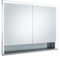 KEUCO Royal Lumos LED Spiegelschrank mit 2 Türen und offenem Fach, 100 cm, Made in Germany, Einbau, Aluminium-Korpus, Seiten verspiegelt, Beleuchtung dimmbar, Lichtfarbe einstellbar