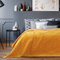 AmeliaHome Tagesdecke 170x270 cm honiggelb Steppung Velvet Samt Laila