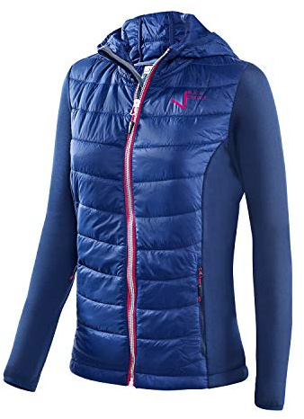 Black Crevice Damen Hybrid Kapuzenjacke, navy, Gr. 42