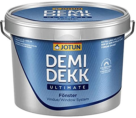 JOTUN DEMIDEKK Infinity Details Holz-Farbe | Wetterschutz | Holzschutzfarbe |2,7 Liter HVIT 0001
