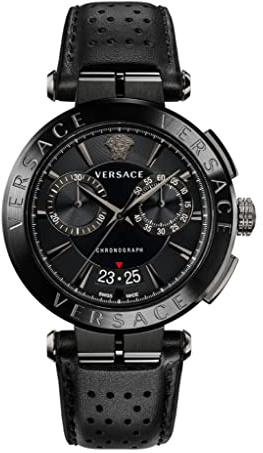 Versace Elegante Uhr VE1D01420, Schwarz, Modisch