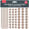 SOL 132pc Felt Pads for Furniture Feet, 10-25mm Round Felt Pads for Chair, Sofa, and Table Legs - Durable for Hardwood and Laminate Floors