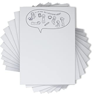 kleiner lustig er Notizblock 10er Set mit Sprüche n  Da will einer den Liefertermin wissen blanko Spaßgeschenk DIN A6 je 50 Blatt abreißbar, lustige Büro Geschenk Büroartikel witzig gadget witzig
