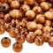 OLYCRAFT 100 Stück Naturholzperlen Gestreifte Holzperlen 12mm Makramee Perlen Kiefernholz Perlen Runde Lose Holzperlen Abstandsperlen Zum Basteln DIY Schmuck