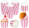 Cupcake Backbecher Einweg Muffinförmchen Backpapier Cupcake Liners Backförmchen aus stabilem Papier für Geburtstage Hochzeiten und Partys(50 pro Pack) (Rosa)
