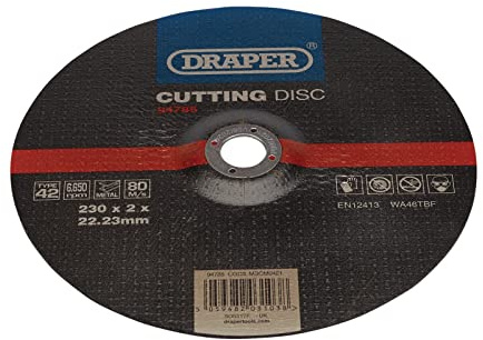 Draper 94785 DPC Metal Cutting Disc, 230 x 2 x 22.23mm