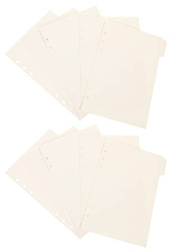 PATKAW A5-Ordner-Trennblätter 15-Teilige Papierregister-Trennblätter 6-Loch- -Trennblätter Notizbuch-Trennblätter Trennblätter Für 6 Ringbücher