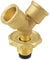 Ronyme Propane Y Splitter Adapter Heavy Duty Cylinder Bottle Adapter 2 Way Hose 1 in 2 Outlet Gas Tank Tee Adapter for Trailer, Bbq Grills, Heater, Zinc Alloy
