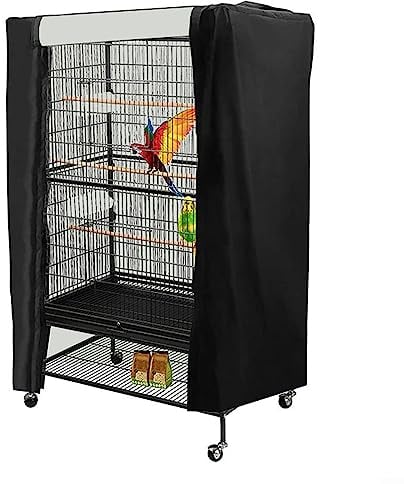 SPORTARC Große Vogelkäfig Abdeckung, Oxford Tuch Vogelkäfig Abdeckung, Vogelkäfig Abdeckung, Wetterfest Sonnenschutz Käfig Verdunkelung Abdeckung, M