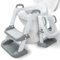 NINGESHOP Toilettensitz Kinder mit Treppe, Toilettenaufsatz Kinder, Kinder Toilettensitz mit Spritzschutz WC Sitz Kinder,Verstellbar Toilettentrainer mit PU-Sitzkissen, für Jungen und Mädchen Baby