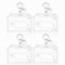 Ausweishülle,4 Stück Durchsichtige Kartenhülle,Badge Holder Karten für Ausweishalter,ausweishüllen,Scheckkartenhülle,ID Card Holder (A4 Set)