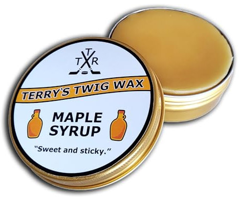 Terry's Twig Wax - Ahornsirup (Extra Grip Hockeyschlägerwachs) für Hockey-Klingenband, erhöhte Puckkontrolle, Stick Tricks Michigan, wasserabweisend
