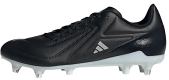 adidas RS-15 SG Rugby Rugbyschuhe schwarz/Silber/weiß IE3603 (Schwarz, EU Schuhgrößensystem, Erwachsene, Numerisch, M, 44 2/3)