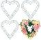 3 Pcs Herz Kranz Frame, dunkelgrün Herz geformt Draht Kranz Frame 12 Zoll Metalldraht Kranz Formen für Herzkranz DIY Handwerk, Weihnachten Blume Kranz Frame für Dekoration Hochzeit Urlaub Party