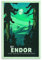 Endor Vintage-Reiseposter, Star The Wars, Filmposter, Leinwand, Wanddekoration, ästhetischer Schulbedarf, Gemälde, 60 x 90 cm
