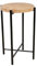 Romimex Beistelltisch, Braun, Beige, Metall, Marmor, 35 x 57 x 35 cm