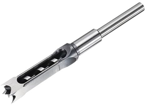 sourcing map Square Hole Drill Bit 18mm(45/64) High Carbon Steel Hollow Mortiser Auger for Woodworking Carpentry Mortise Tenon Machine