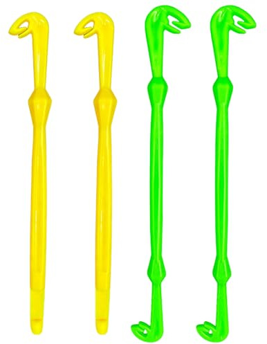 TERNCOEW 4 Pcs Tie Fast Knot Tying Tool Portable Easy Hook Loop Tyer Disgorger Tool Fly Fishing Accessory