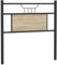 vidaXL Tête de lit chêne Sonoma 80 cm Bois d'ingénierie et Acier, Panneau de tête, tête de lit pour lit Simple, tête de lit Simple