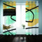 HNYDM Verdunkelungsvorhänge für Schlafzimmer, kreative, farbenfrohe Kunst, Luxus, günstige Fenstervorhänge, Jalousien für Wohnzimmer, Kinder, Küchentür WxH/2x73x183cm gardinen Blickdicht