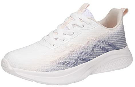 Damen Shoes Sale Sommer Sneaker Damen Leichte Schnürer Fitnessstudio Sportschuhe Atmungsaktiv rutschfest Fitness Turnschuhe Bequem Orthopädische Angebote des Tages Heute blitzangebote Rosa 42