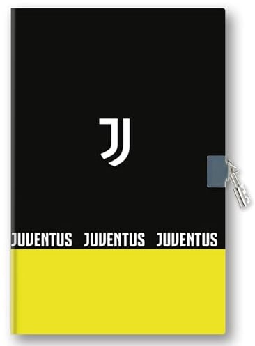 Seven JUVENTUS Fan-Tagebuch, mit Schloss und Geschenkbox, für Jungen, offizielles Produkt, Geschenkidee