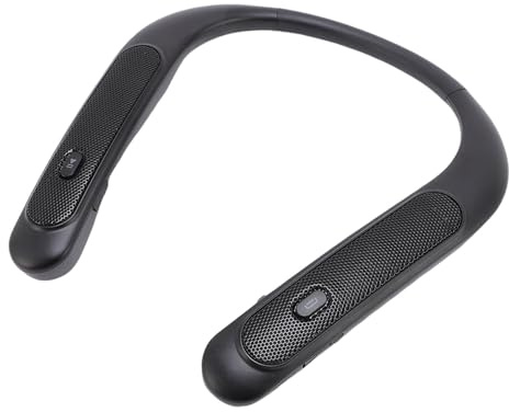YUKERMARB Nackenbügel Kopfhörer, Kabelloser Bluetooth Lautsprecher, IPX4 Wasserdicht, 12 Stunden Spielzeit, 3D Stereo Sound, mit Mikrofon, für den Außenbereich