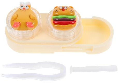 VINTORKY Contact Lens Case Cute Portable Drawer Design for Travel and Home Use Leak Eye Contacts Lens Box Clip Stick Multi-Purpose Storage Organizer