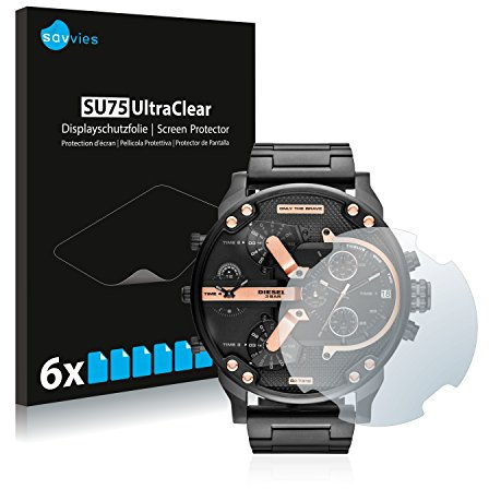 savvies Protection Ecran pour Diesel DZ7312 (6 Pièces) - Film Protection Ultra Clair