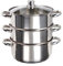 Livoo - Cuiseur vapeur MEP121- Ø 24 cm, faitout 4L, 2 panier vapeur 3L, tous feux
