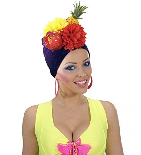 shoperama Brasilianische Kopfbedeckung Miranda mit Früchten Brazil Hut Mütze Obst Ananas exotisch Samba Karneval in Rio