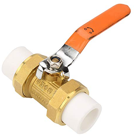 Walfront Messing Kugelhahn 1-Zoll- DN25 1.6MPa Absperrventil Mit Doppeltem PPR Heißschmelzanschluß für Wasser