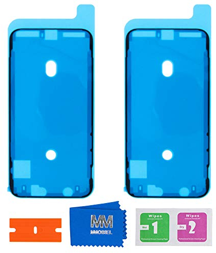 MMOBIEL 2X wasserdichte Folie Klebefolie LCD Display Adhesive Sticker Kompatibel mit iPhone X 5.8inch