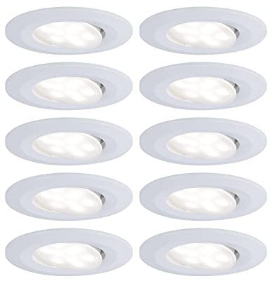 Paulmann 99922 Einbauleuchte LED Calla rund 10x6W Weiß matt schwenkbar