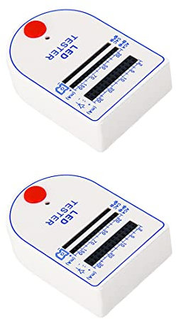 HiLetgo 2pcs LED Test Box Tester 2~150mA Mini Handy for Light-emitting Diode Lamp Bulb Battery Tester Handy Device LED Tester