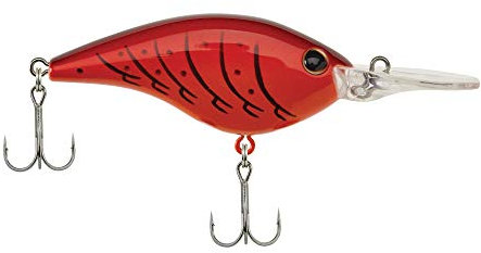 Berkley Frittside Angelköder, Candy Apple Red Craw, 7 cm Kurbelköder, klassisches flaches Seitenprofil imitiert eine Vielzahl von Arten und erzeugt Blitz, ausgestattet mit scharfem Fusion19-Haken