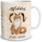TRIOSK Tasse Katze lustig mit Spruch Sternzeichen Widder Katzenmotiv Horoskop Geschenk für Katzenliebhaber Geburtstag Frauen Freundin