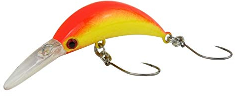 Fishing Tackle Max Unisex – Erwachsene 10C5200346C10 FTM Mega Masu MR Wobbler 3,5cm 35mm 2,5g UV Gold Belly 5200346 Ultra Light Fischen Forellenangeln Barschangeln, Bunt, Normal
