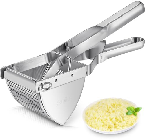 Potato Ricer, Sopito Stainless Steel Potato Masher for Commercial and Home Use