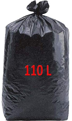 SAC POUBELLE NOIR HAUTE RESISTANCE 110 Litres - cartons de 200 sacs poubelles