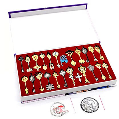 SOOYOOYOO Anime Cosplay Porte-clés Natsu Collier Gray Fullbuster Pendentif Pour Fairy Tail Jeu de Rôle [Le Porte-clés N'est Pas Vendu Ou Créé Par Fairy Tail]